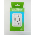 2017 nouveau design haute ampérage surtension protégée usb socket